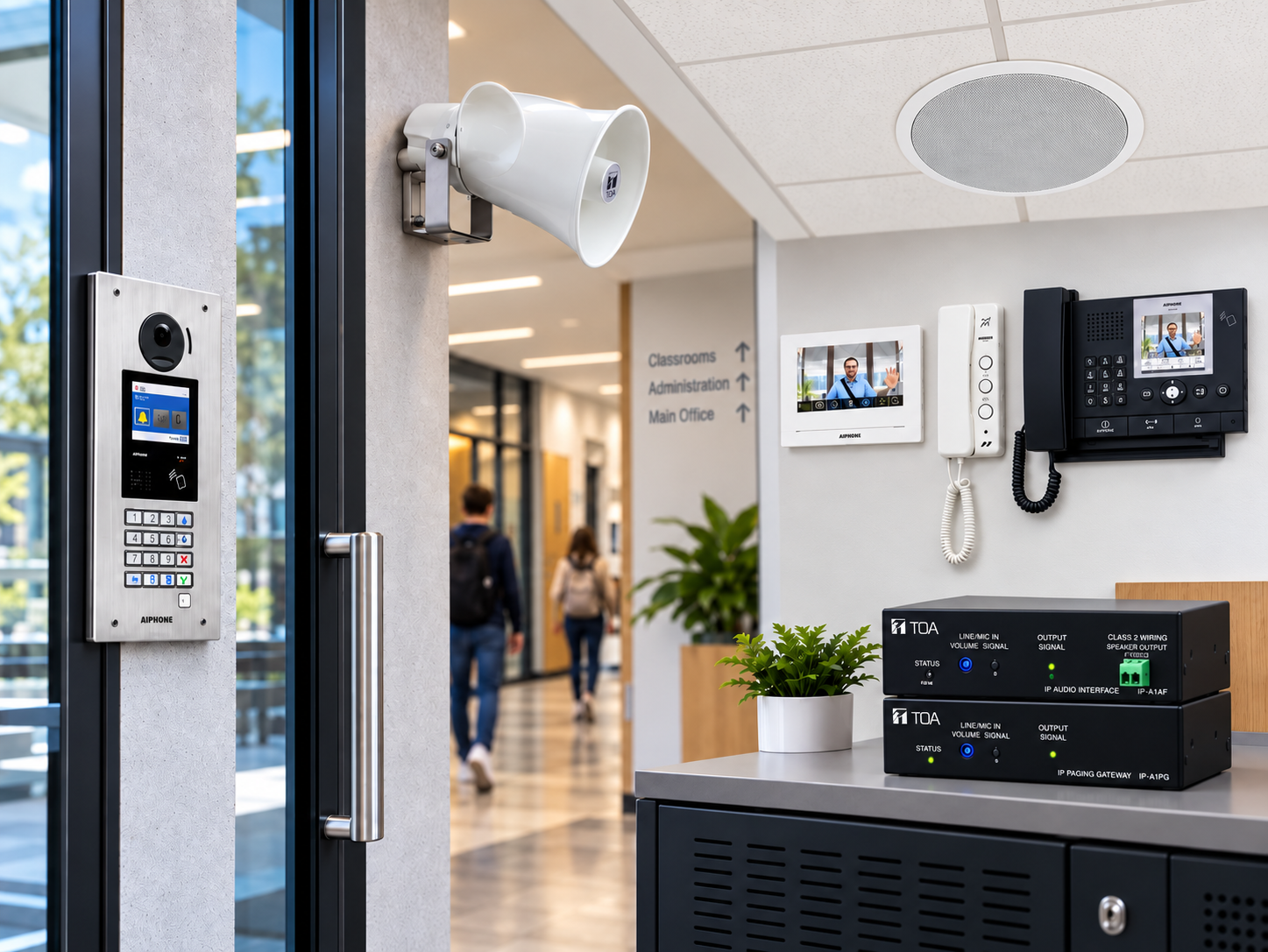Commercial communication and paging systems