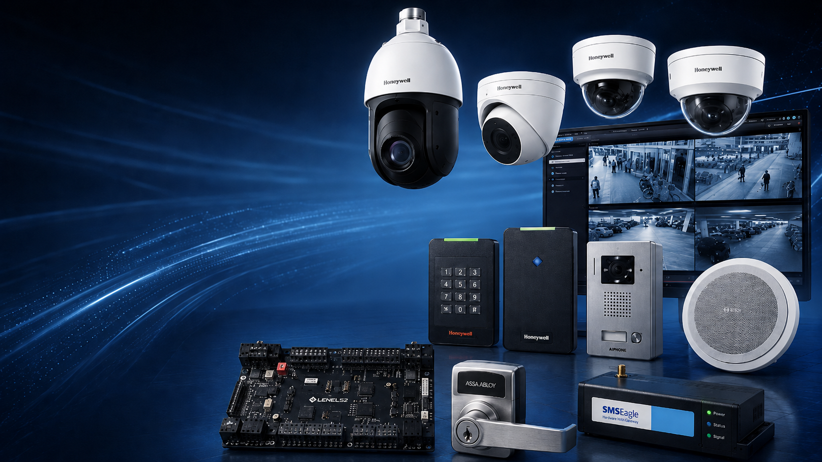 Commercial video surveillance and integrated security systems