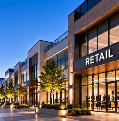 Contemporary retail store interior with thoughtfully arranged product displays