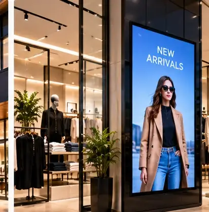 Well-organized retail sales floor with display shelves and merchandise