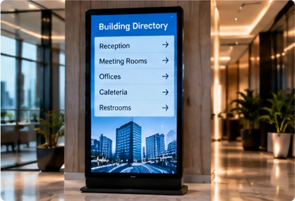 Modern corporate meeting and office environment