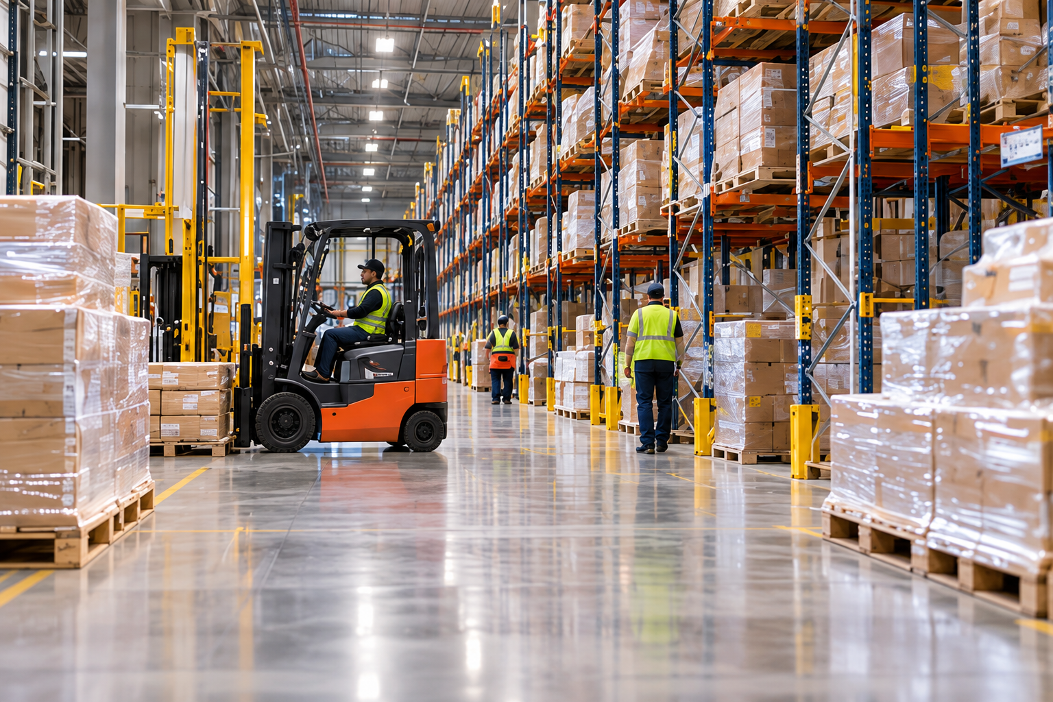 Modern logistics and warehouse distribution facility