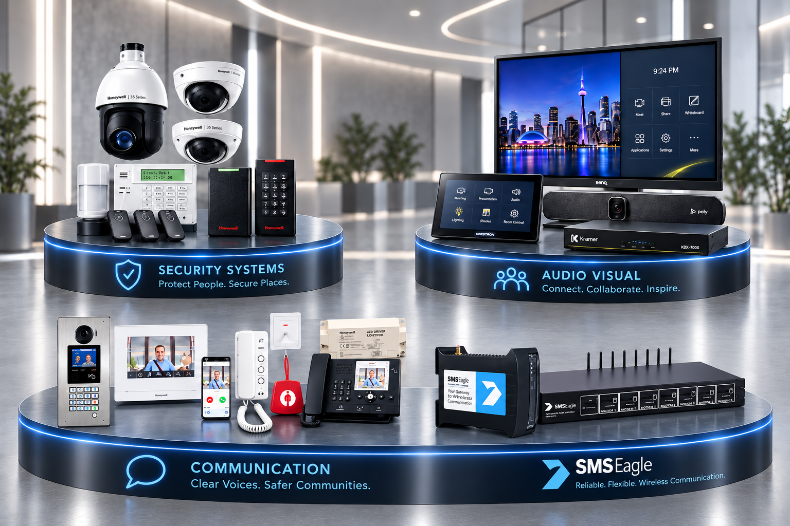 Pinnacle Digital Solutions commercial audiovisual, communication and security technology