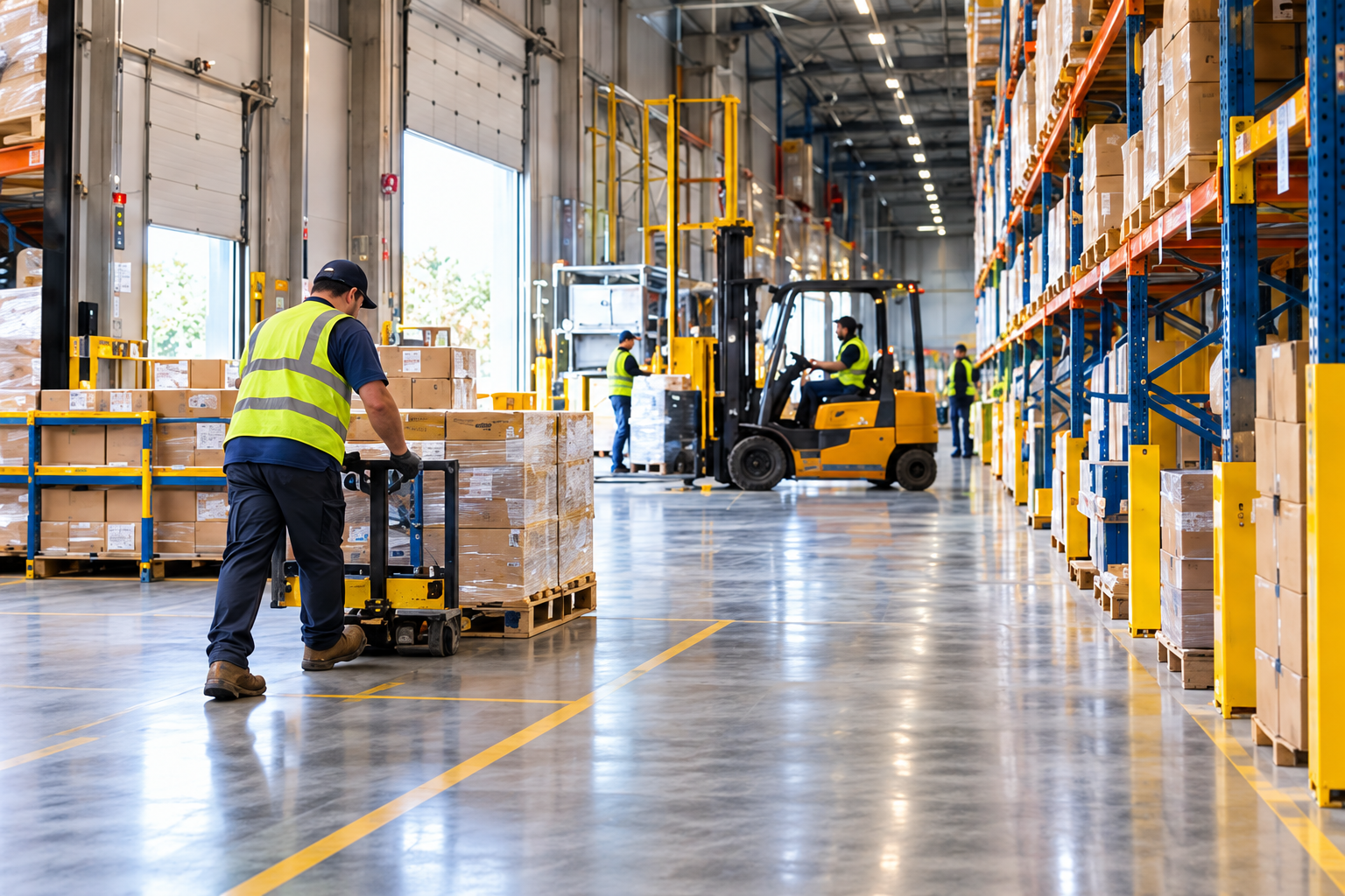 Active warehouse and distribution centre operations
