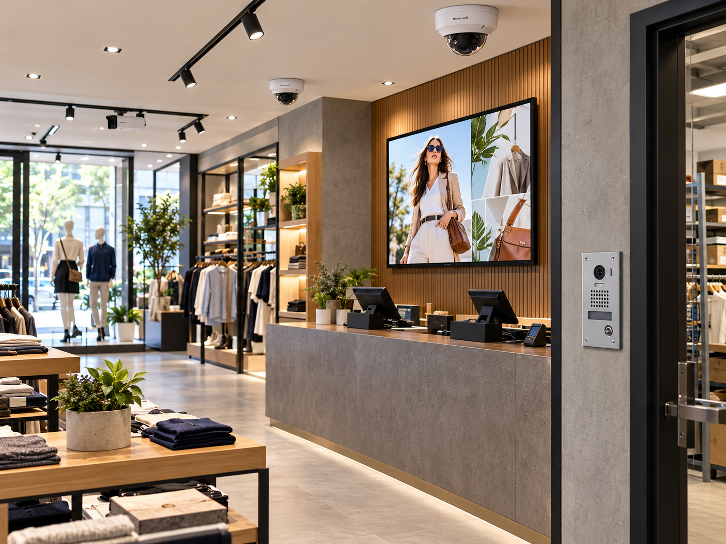 Modern boutique storefront representing multi-location retail business spaces